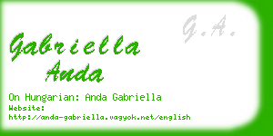 gabriella anda business card